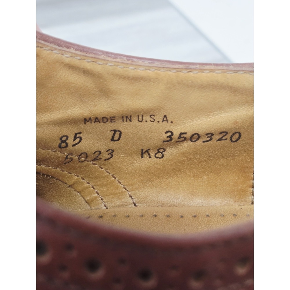 Vintage Cole Haan Wingtip Oxford Spectator Flex Comfort 2 Tone Dress Shoes 8.5 D - Picture 10 of 11